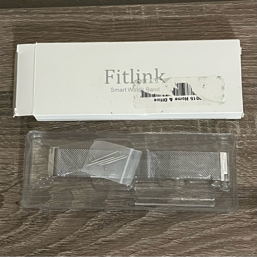 Fitlink Smart Watch Band Silver Replacement Wristband Bracelet
